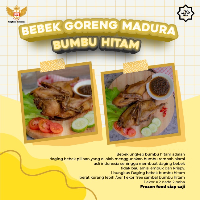 

BEBEK UNGKEP BUMBU HITAM MADURA