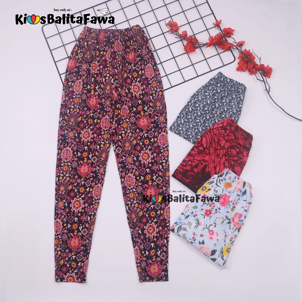 Legging Calvina uk 8-12 tahun / Celana Ketat Anak Perempuan Leging Panjang Bahan Kaos Spandek Nyaman