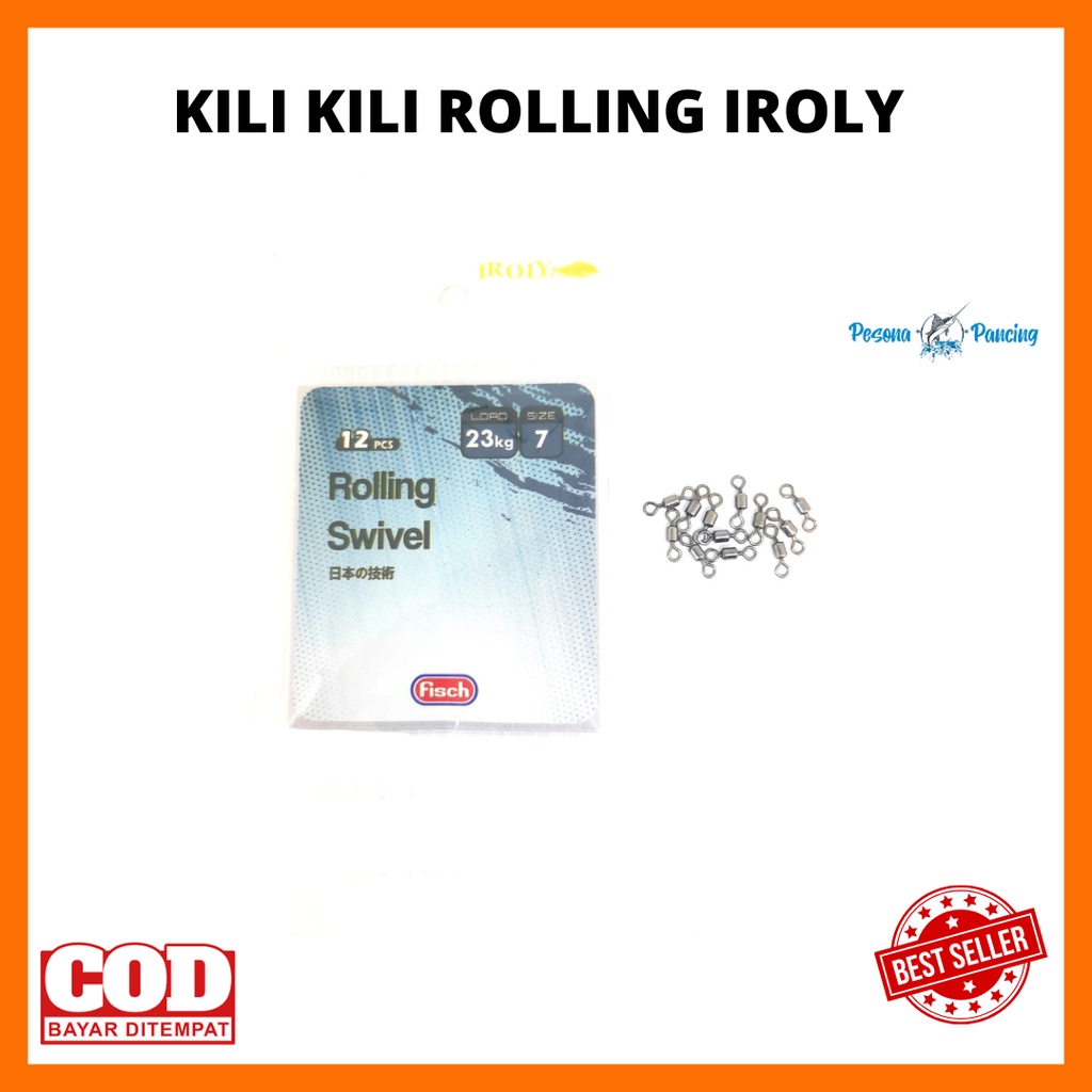 Aksesoris Pancing KILI KILI ROLLING SWIVEL IROLY Anti Karat TERLARIS