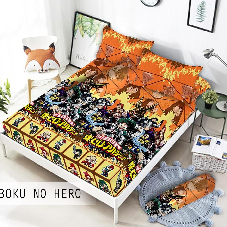 Soft sale SPREI MONALISA ANIME ONE PIECE WANO DAN BOKU NO HERO UKURAN 180x200, 160X200, 120x200D40D0