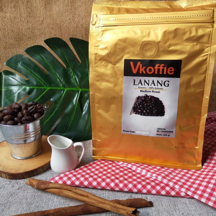 

Ds0Ds1D Vkoffie Roasted Bean Robusta Lanang Netto 550Gr - Biji Ds20X11