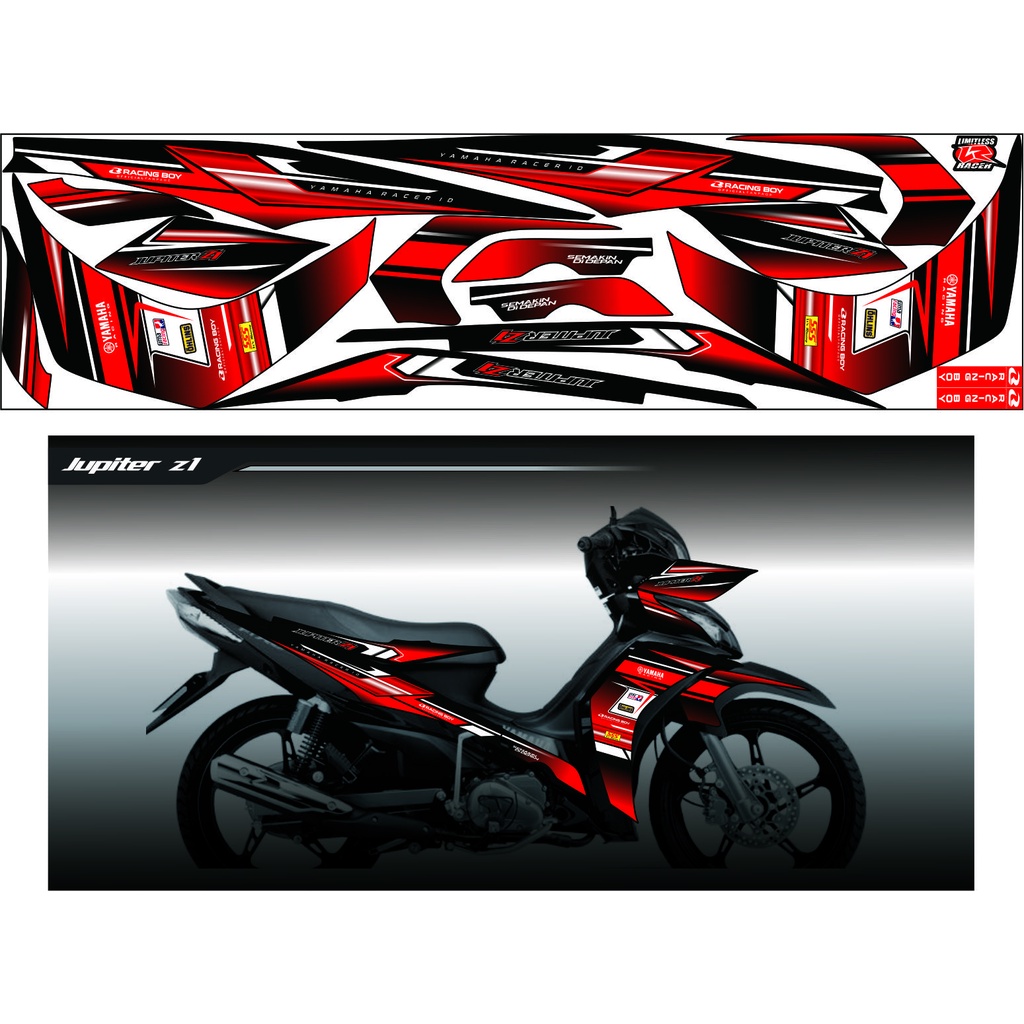 STICKER/STRIPING VARIASI MOTOR JUPITER Z1/ NEW STICKER CUSTOM MOTOR YAMAHA JUPITER Z1 NEW VARIASI SI