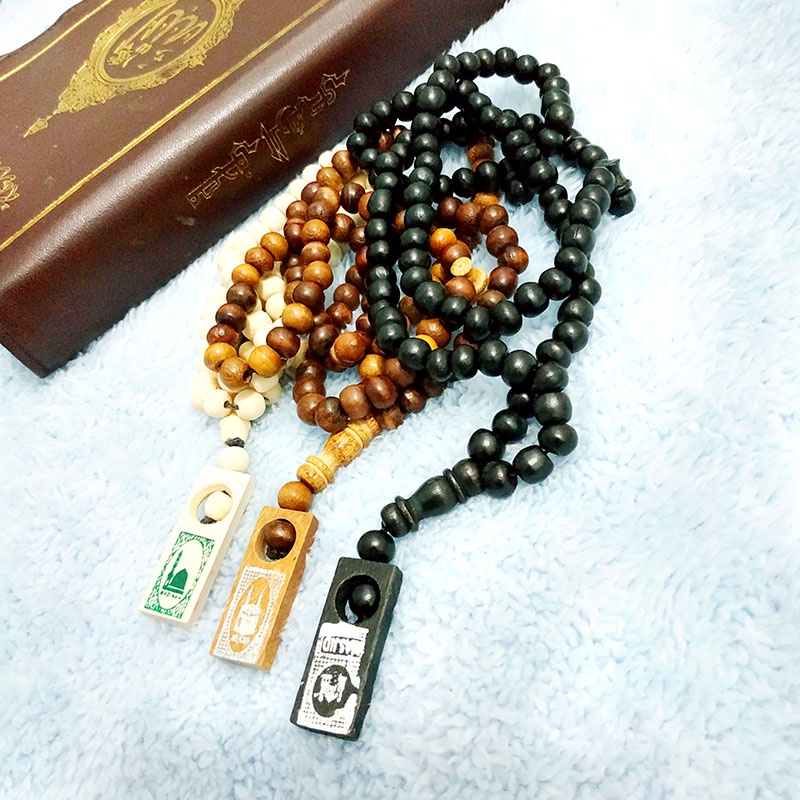 TASBIH KAYU 99 PER PCS OLEH OLEH HAJI DAN UMROH