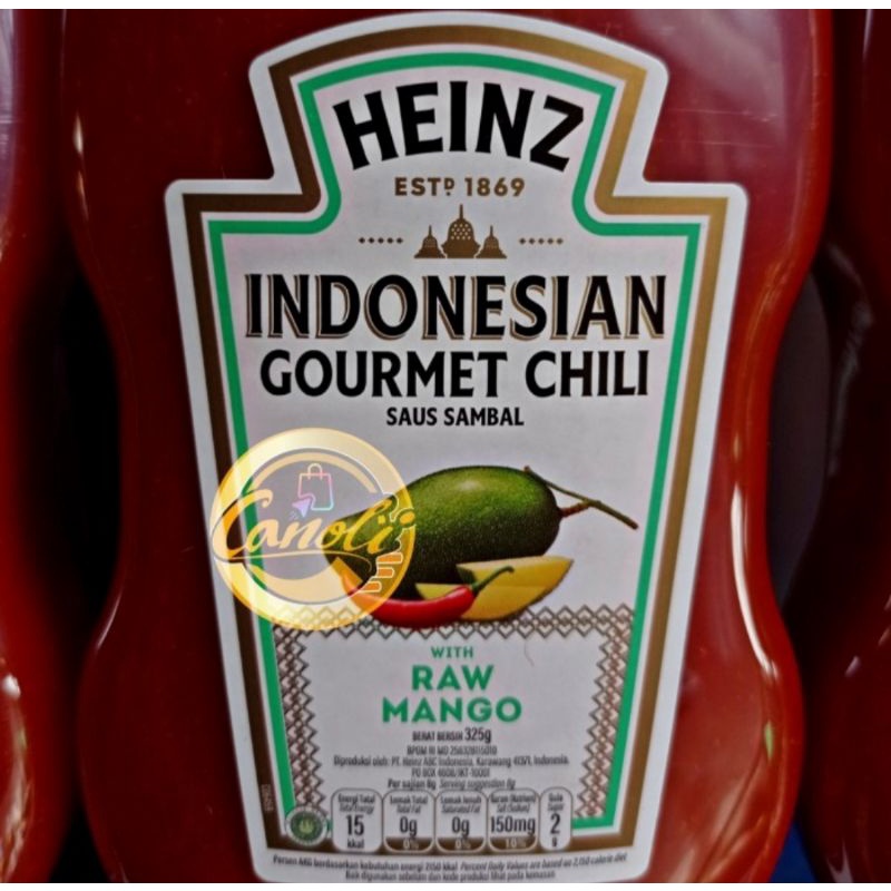 HEINZ sambal indonesia 325 g / indonesian gourmet chili raw mango