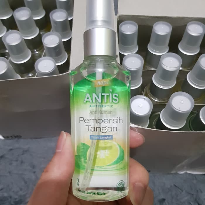 Paket 2 Botol Antis hand sanitizer Spray Jeruk Nipis 55 ml