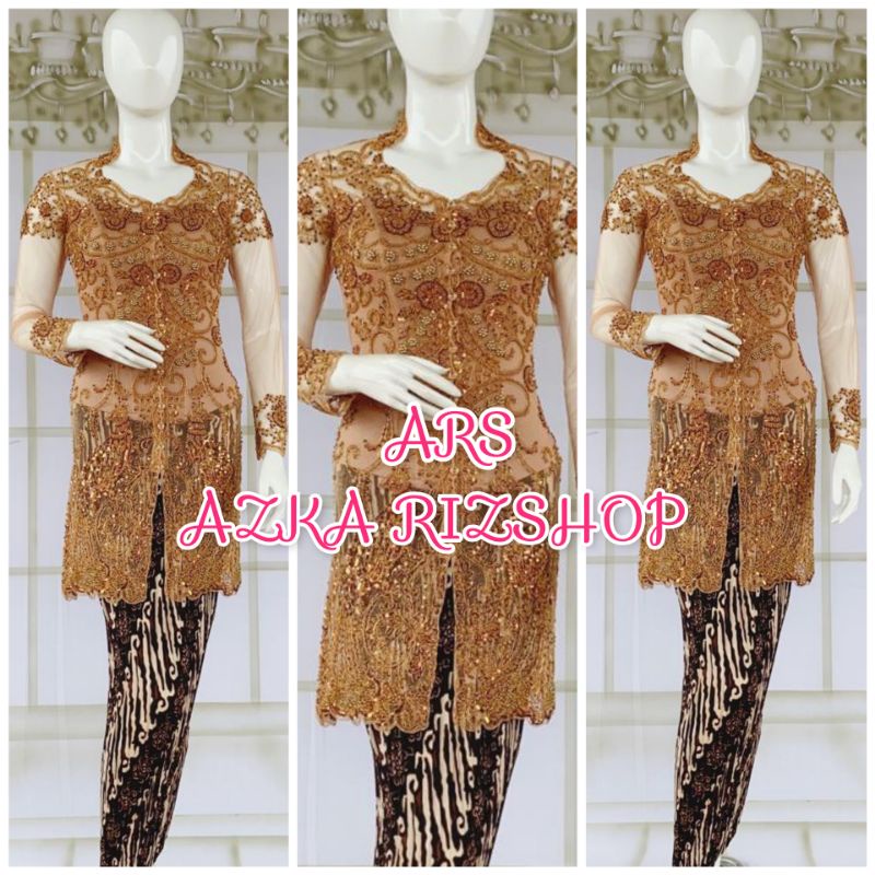 set kebaya pesta kebaya tunik kerah sunda