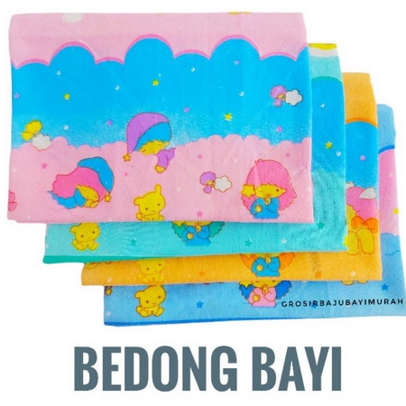 1 LUSIN bedong bayi BIASA perlengkapan bayi baru lahir