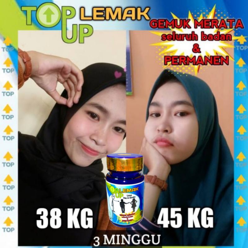 TOP UP LEMAK Obat Gemuk Penggemuk badan Suplemen Penggemuk Penambah Nafsu Makan Ampuh Permanen