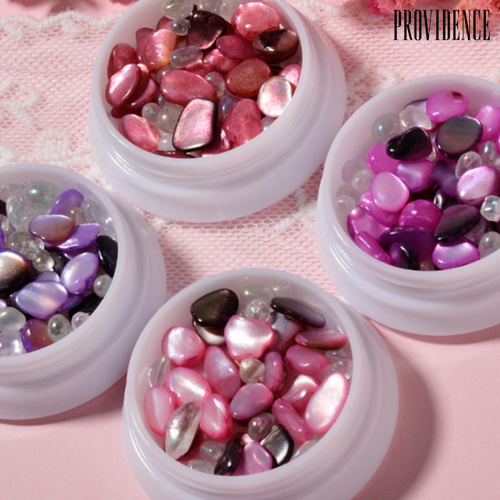 Providence 1 Box Nail Shell Stone Shiny Effect 3D Effect Colorful Japanese Style Holographic Nail Atr Decal for Salon