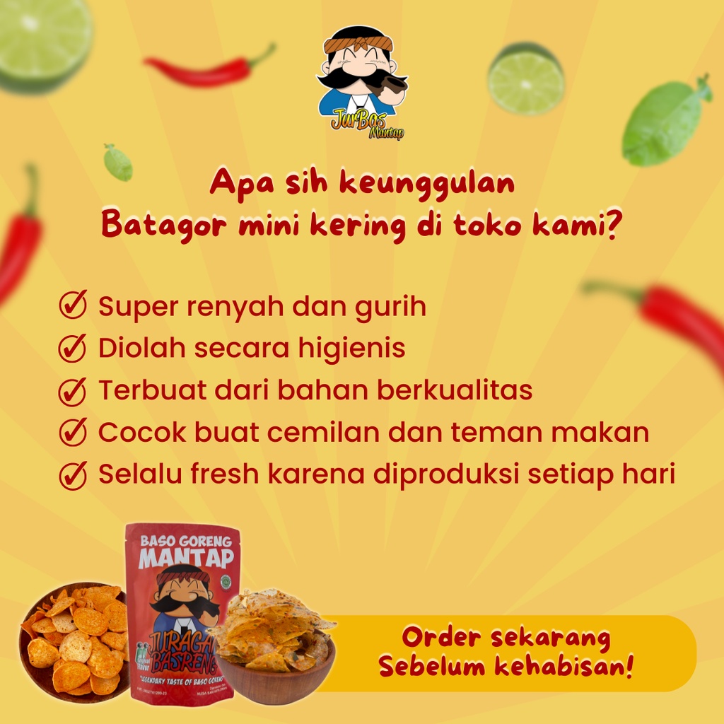 Batagor Mini Kering 100 Gram