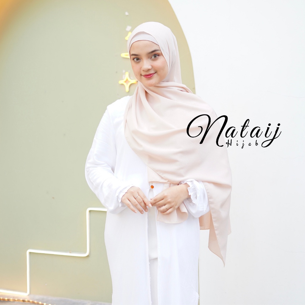 Pashmina Diamond 180x75 / Hijab Pashmina / Pasmina / Hijab / Jilbab / Kerudung / Pashmina Sabyan-CREAM