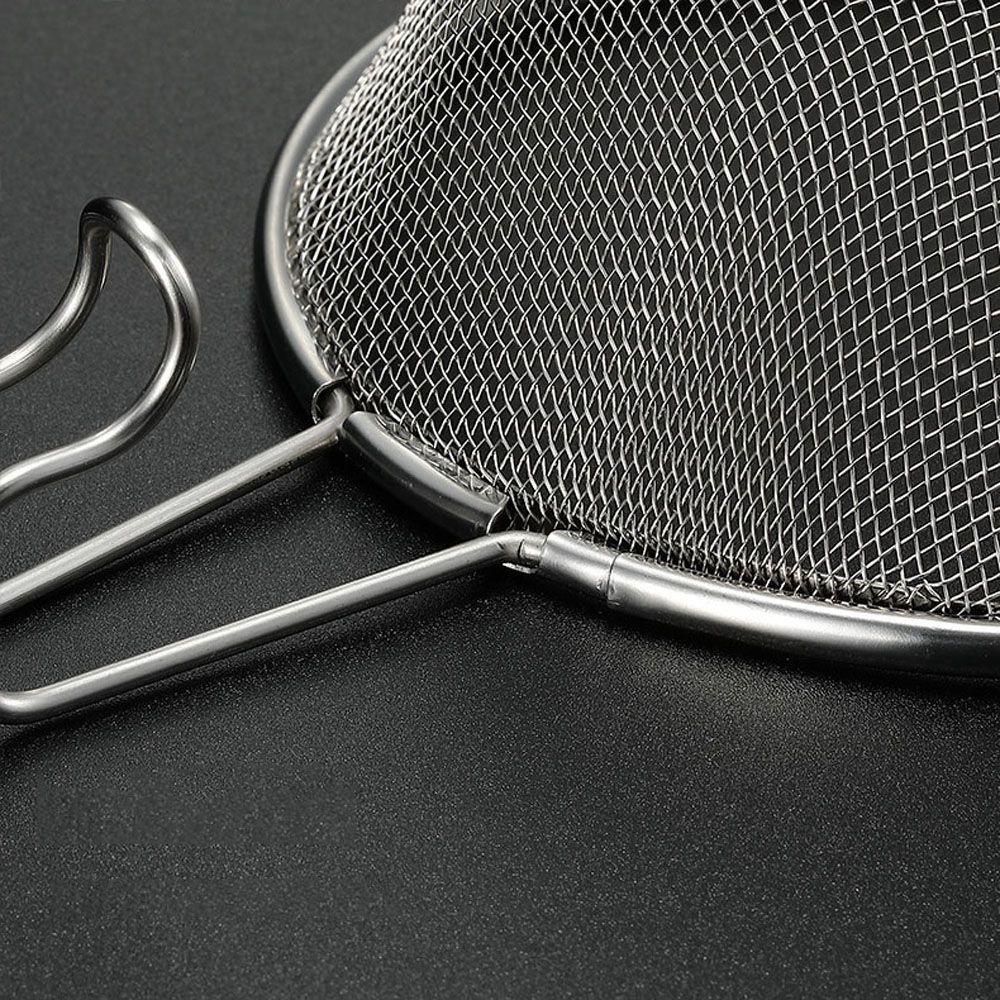 Lanfy Sendok Jaring Portable304Stainless Steel Camping Outdoor Alat Filter Mesh Spoon