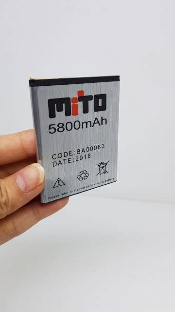 Baterai Mito Fantasy Mini Batre Mito A260 Batre Mito BA00083 Baterai Mito A260+ Baterai 2 IC