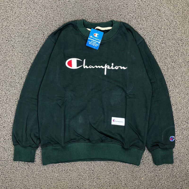 CREWNECK CHAMPION BORDIR HIGH QUALITY CASUAL HYPE FASHION PRIA