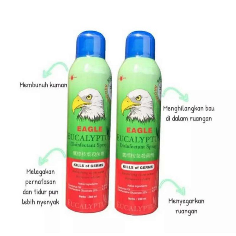 Eagle Eucalyptus Disinfectant Spray 280ml dan 500ml