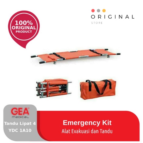 Tandu Darurat Lipat 4 Alumunium GEA YDC-1A10 Folding Strecher