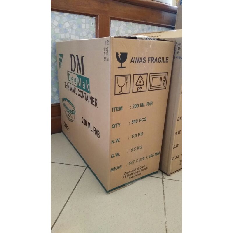 GROSIR THINWALL DM 200ML RB MANGKOK BULAT ULIR WADAH PLASTIK BOX MAKAN TRANSPARAN FOOD CONTAINER BUL