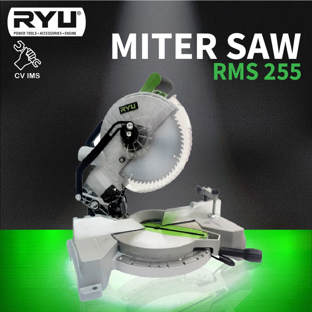 Mesin Gergaji Potong Aluminium Miter Saw 10" RMS255 RYU