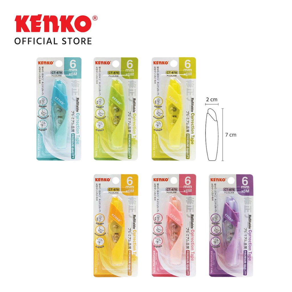 

KENKO CORRECTION TAPE CT-878 ( 6 M X 4,2 MM ) - 1 PCS