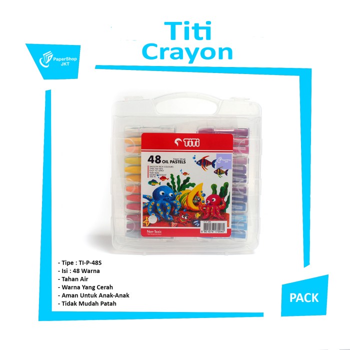 

PASTEL-DRY-OIL- KRAYON TITI 48 WARNA / CRAYON OIL PASTEL -OIL-DRY-PASTEL.