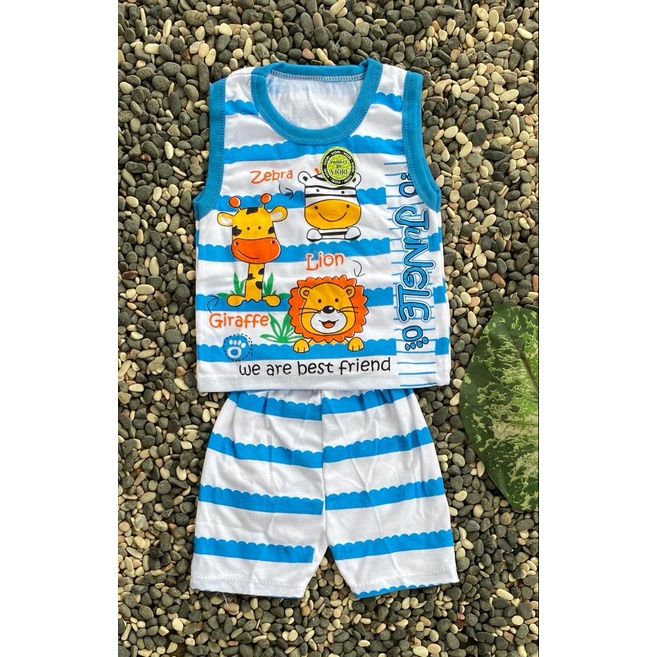 baju bayi murah lucu motif zebra KUTUNG setelan 3-18 bulan (BISA REQ WARNA)