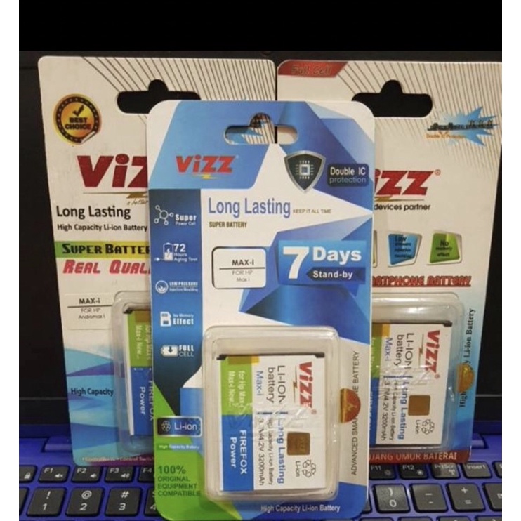 BATERAI VIZZ ANDROMAX I / BATERE DAUBLE POWER VIZZ MAX I BATRE - BENUA DUNIA