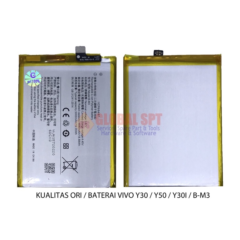 KUALITAS ORI / BATERAI VIVO Y30 / BATRE / BATERE VIVO Y30I / Y50 / Y50I / B-M3 / BM3