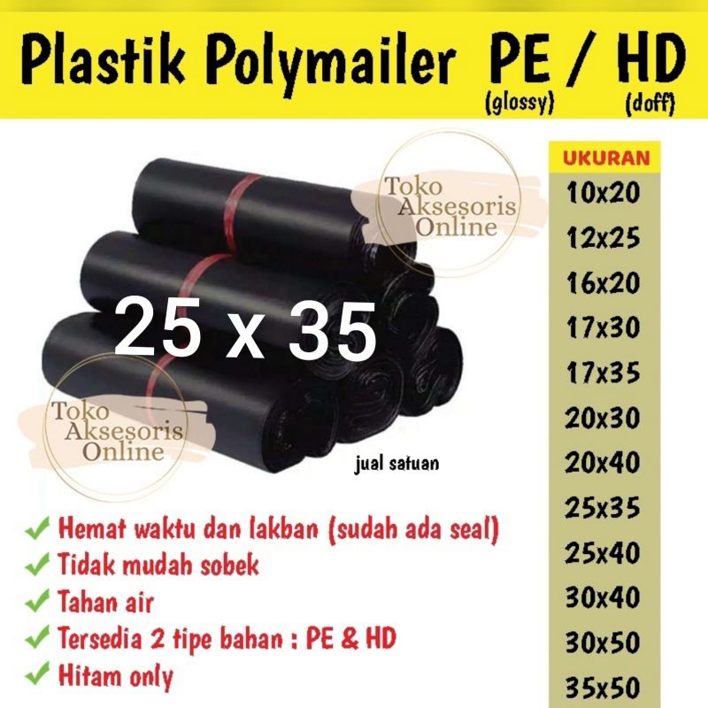 

Plastik Polymailer 25x35 ( Isi 100 Lembar ) / Plastik Packing Online Shop, High Quality.