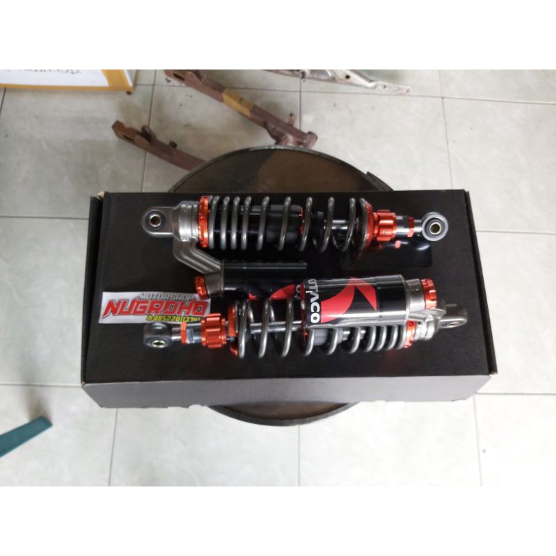 shock skok replika KTC grey dan hitam 320 gl tiger megapro pcx aerox