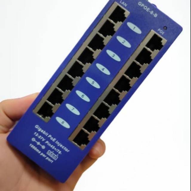 Inotrix POE-8G injector gigabit 8 port buat AP