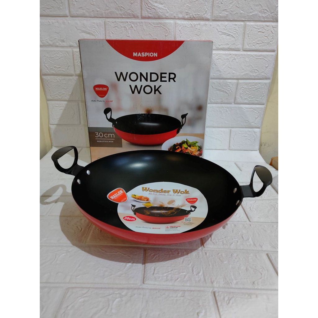 WAJAN PENGGORENGAN WONDER WOK MASPION / WAJAN ANTI LENGKET