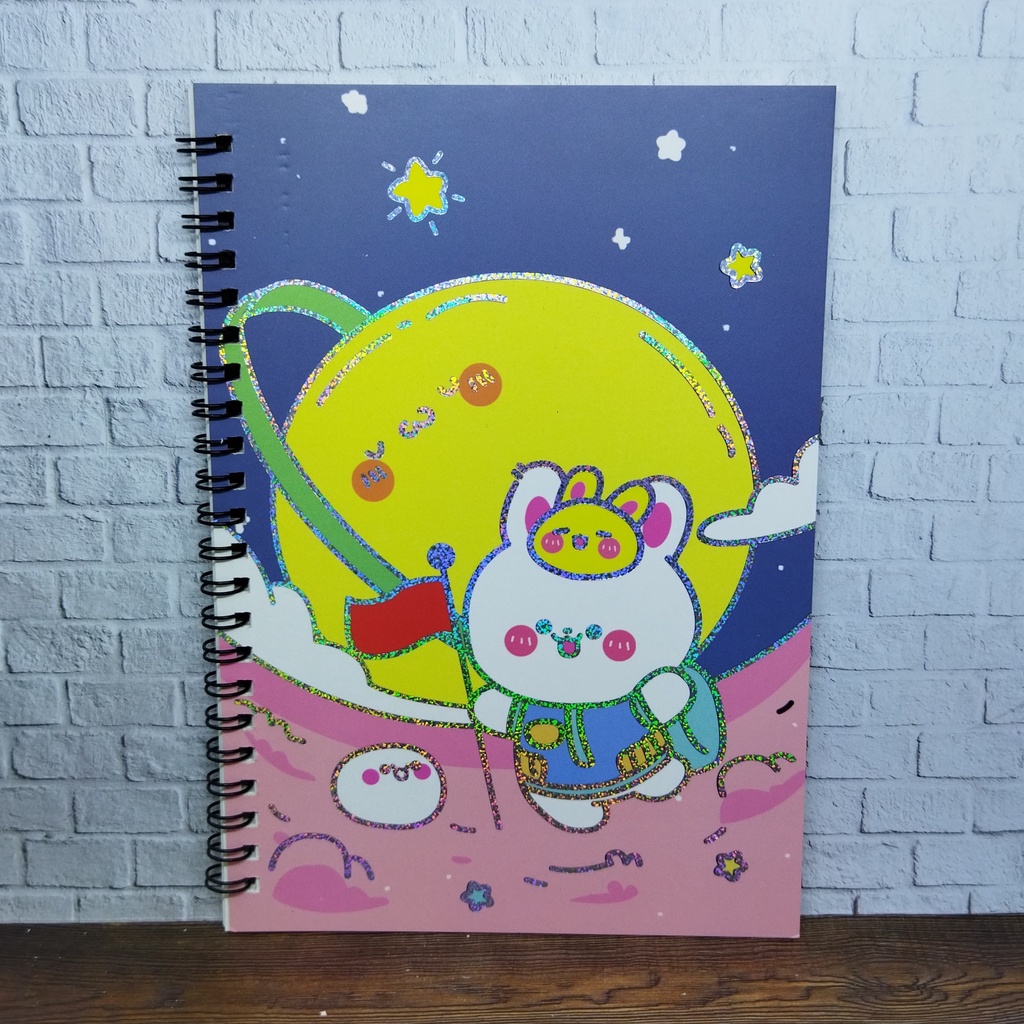 

Notebook / Buku Spiral List Hologram A5 motif Animal