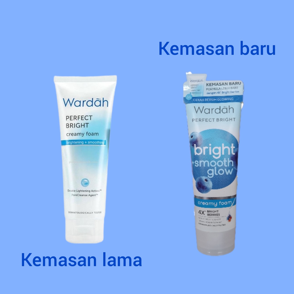 Wardah perfect bright creamy foam bright+smoothing 60ml