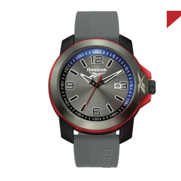 JAM TANGAN PRIA REEBOK RV-TR3-G3-PBIA-AN BLACK GREY RUBBER ORIGINAL