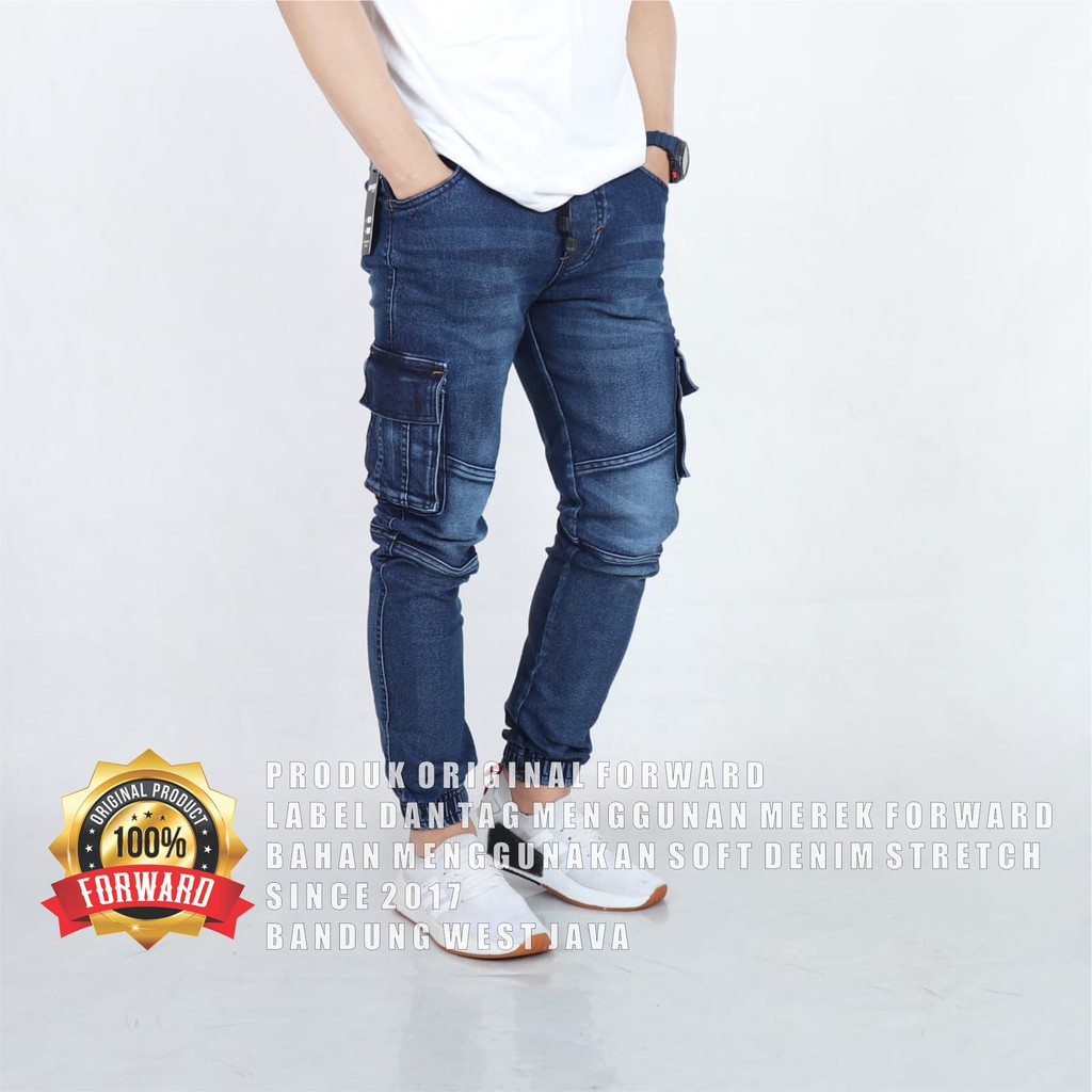 Celana Joger Jogger Pria Denim Jeans Forward