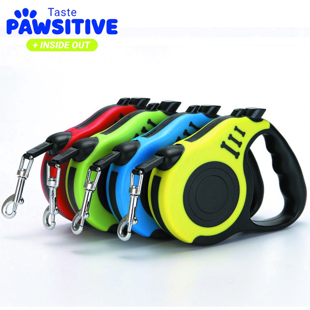 Tali Tuntun Hewan Retractable Dog Leash Anjing 3 Fleksibel dan Otomatis Murah Tali Anjing kucing