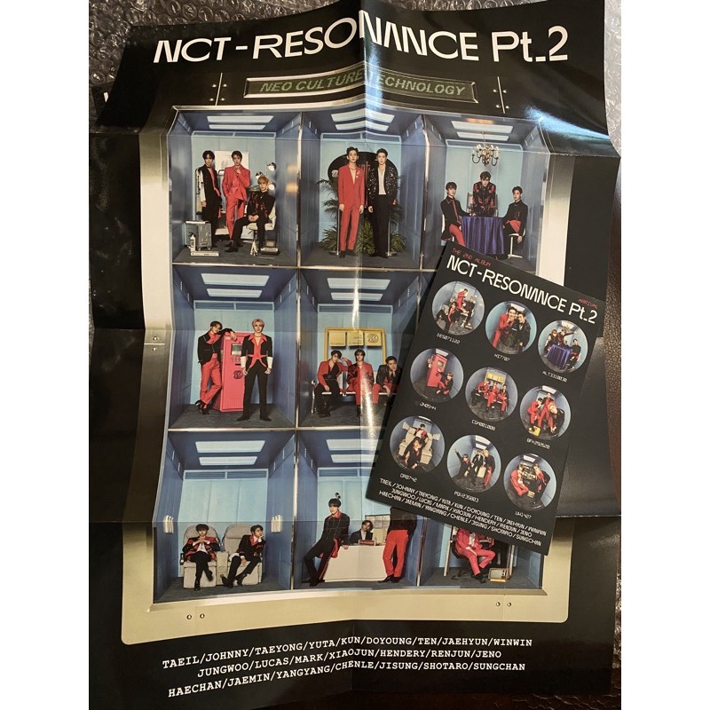 

sticker folded poster fp arrival nct 2020 part 2