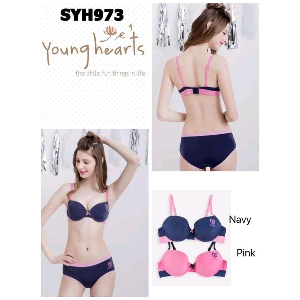Bra 973 SET Young Hearts sz 32B 34B 36B