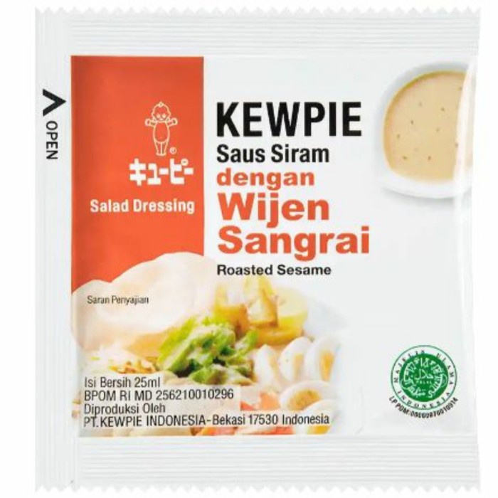 

KEWPIE SALAD DRESSING / SAUS SIRAM DENGAN WIJEN SANGRAI (sachet 25ml)