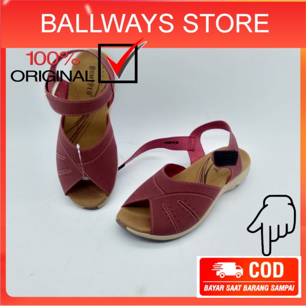 Sepatu Wedges Wanita branded Merk HOMYPED Danish TN32 Terkenal yang Bagus dan Murah Terbaru Original