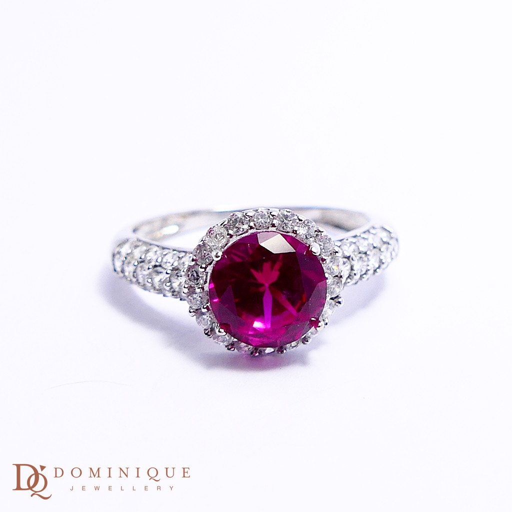 

Dominique Jewellery-Cincin Colour Stone 75% SNI DQC 1643