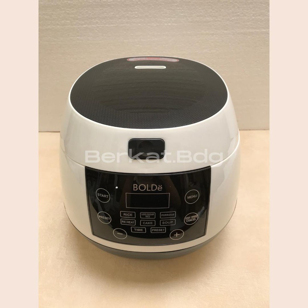 BOLDe Rice Cooker Magic Com Digital Bolde Super Cook Less Sugar low carbo Kapasitas 1L 1 Liter Black Edition Magicom Rice cooker BOLDe Super Cook Less Sugar