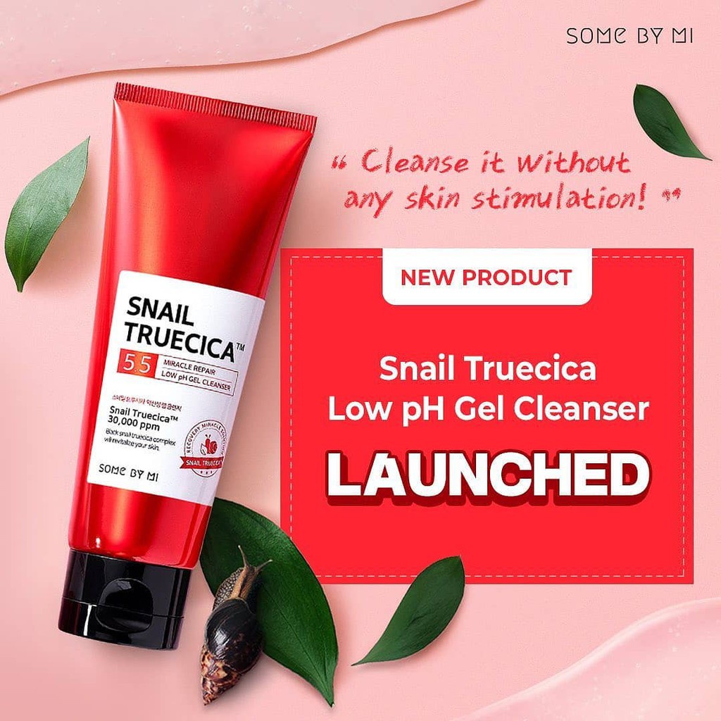 Some By Mi Snail Truecica Miracle Repair Low pH Gel Cleanser 100ml