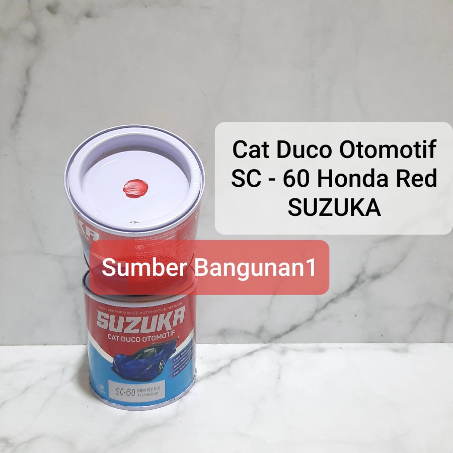 cat duco suzuka honda red SC-60 cat besi otomotif merah