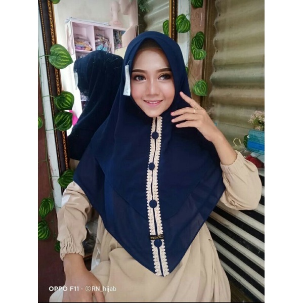 Khimar Renda Kancing Asyifa