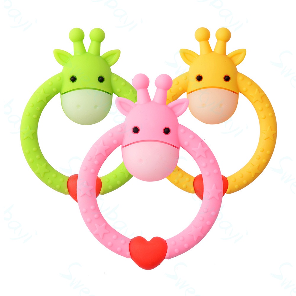 Sweetybayi teether bayi silikon /mainan gigitan bayi