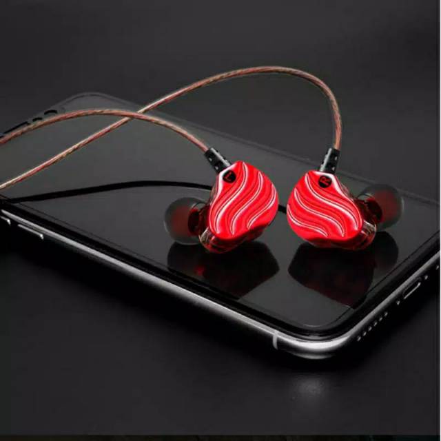 QKZ KD4 with Mic Mini Dual Driver In Ear Earphone HIFI