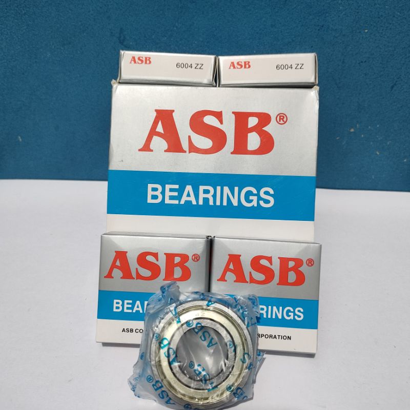 Kelahar Bearing Bering Laher lahar 6004 6004ZZ ASB Kelahar Bearing 6004 ZZ Harga Satuan / 10Pcs