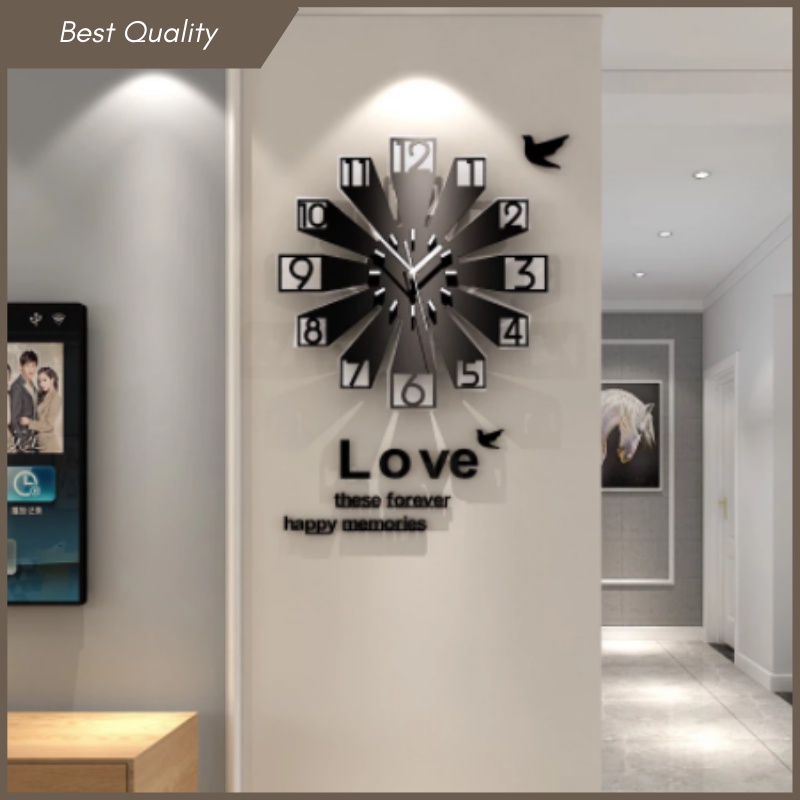 Jam Dinding Unik Dekorasi Dinding Elegan | Jam Dinding Minimalis Modern Mewah | Jam Dinding Unik | J