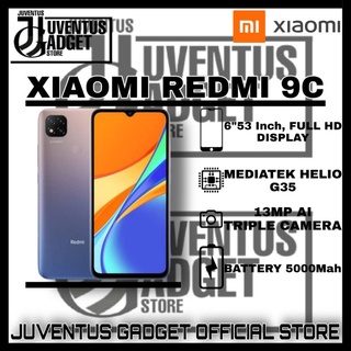 Jual XIAOMI REDMI 9C ( 3/32GB & 4/64GB ) GARANSI RESMI TAM XIAOMI 100%